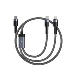 二合一PD快充线适用华为type-c苹果8-17数据线笔记本PD100W充电线