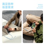 一拖二快充数据线适用苹果安卓通用Type-C双头充电线源头工厂批发