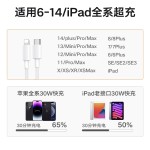 pd30W快充适用苹果14promax充电线编织快充线iPhone16数据线双C-C