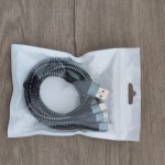 超级快充一拖三数据线适用苹果17tpye-c华为手机三合一编织充电线