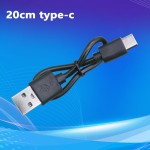 配机线30cm50cm80cm1米TWS短线安卓type-c传输线扁线小风扇充电线