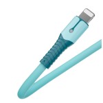 适用苹果快充数据线13 XR 11 xs液态硅胶带灯12充电线8plus 6s 7