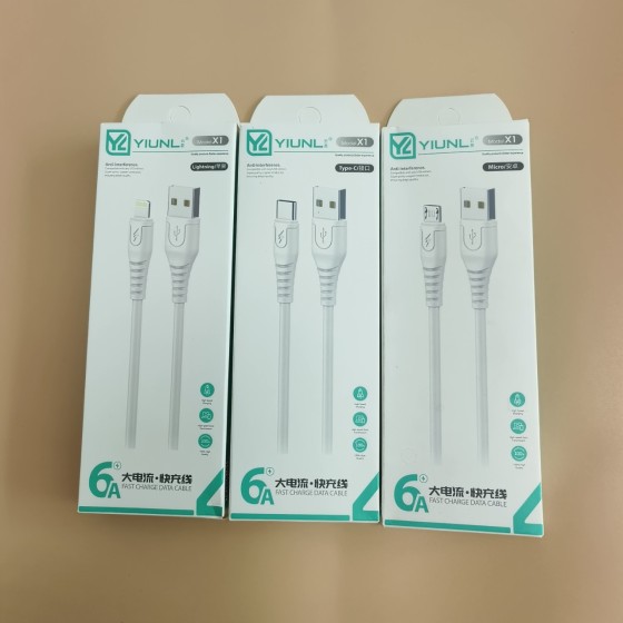 6A快充数据线全兼容闪充线typec适用全兼容华为快充线跑量款盒装