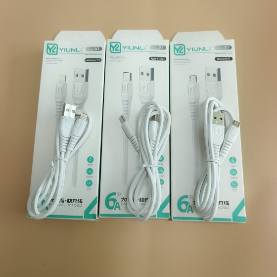 6A快充数据线全兼容闪充线typec适用全兼容华为快充线跑量款盒装