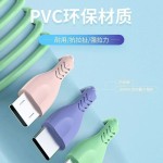 液态软胶一拖三快充数据线适用于苹果安卓type-c三合一手机充电线