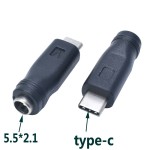 Type-C转接头 DC5.5*2.1mm母头转Type-C公口转换头