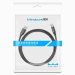禄讯usb打印线纯铜线芯打印机pvc环保双屏蔽高速方口usb2.0数据线