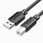禄讯usb打印线纯铜线芯打印机pvc环保双屏蔽高速方口usb2.0数据线