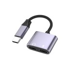 手机音频转接头typec耳机转接线二合一音频转换器适用苹果华为