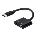 type-c耳机转接线3.5mm转换头tpc声卡充电二合一转接头适用华为