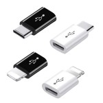 手机转接头otg充电数据micro母转type c lightning转换头适用华为