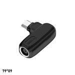 DC圆方口输入转typec转换器自动识别5v9v20v输出pd100W充电转接头
