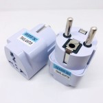 德标转换插头 欧式旅游插头 欧标EU法国韩国俄罗斯插座高脚美转欧
