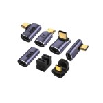 type-c公对母弯头USB4.0转接头雷电4笔记本电脑100W快充40Gbps