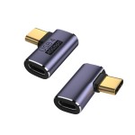 type-c公对母弯头USB4.0转接头雷电4笔记本电脑100W快充40Gbps