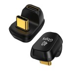 type-c公对母弯头USB4.0转接头雷电4笔记本电脑100W快充40Gbps