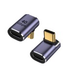 type-c公对母弯头USB4.0转接头雷电4笔记本电脑100W快充40Gbps