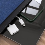 3.5mm转lightning耳机音频转接线二合一转接头适用苹果手机转接口
