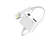 3.5mm转lightning耳机音频转接线二合一转接头适用苹果手机转接口