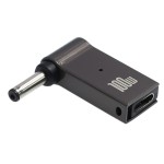 PD诱导弯头锌合金DC转接头适用于Type-C母转联想方口1145 100W20V