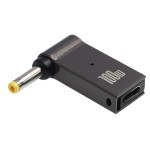 PD诱导弯头锌合金DC转接头适用于Type-C母转联想方口1145 100W20V