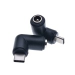 DC电源转换插头5.5*2.1mm母转typec公手机平板充电线5521母转接头
