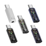 Type-c转3.5mm耳机转接头适用苹果15三星华为U盾K歌直播语音游戏