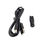 USB5521母座转双孔转接头理发器剃须刀八字6种接口充电转换器套装
