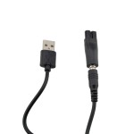 USB5521母座转双孔转接头理发器剃须刀八字6种接口充电转换器套装