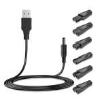 USB5521母座转双孔转接头理发器剃须刀八字6种接口充电转换器套装