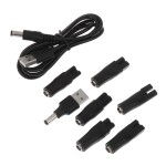 USB5521母座转双孔转接头理发器剃须刀八字6种接口充电转换器套装