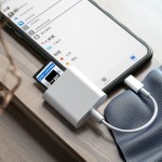 3.0读卡器适用苹果华为手机otg三合一转USB转接器SD/TF卡转接头