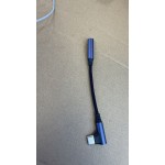 适用华为苹果等手机Type-c转3.5mm耳机数字解码音频转接线弯头款