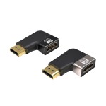 高清铝壳款8K60HZ·HDTV高清转接头 直通头AF-AM 上弯下弯 2 .1版