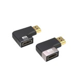 高清铝壳款8K60HZ·HDTV高清转接头 直通头AF-AM 上弯下弯 2 .1版