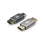 高清铝壳款8K60HZ·HDTV高清转接头 直通头AF-AM 上弯下弯 2 .1版