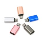 type-c母转micro公手机安卓转接头厂家批发typec铝合金转换头