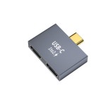 type-c转USB一分二笔记本扩展坞二合一转接头60w快充充电转接头
