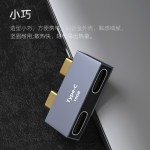 type-c转USB一分二笔记本扩展坞二合一转接头60w快充充电转接头