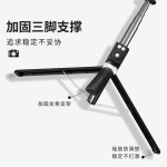 BT12蓝牙自拍杆一体式三脚架安卓/iOS手机通用自拍神器美颜补光灯