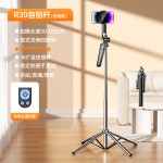 2025新款自拍杆三脚架四轴防抖手机直播支架落地户外便携360度拍