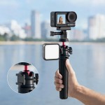跨境适用大疆Pocket3手持自拍杆三脚架gopro运动相机稳定器延长杆