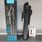 K29手机蓝牙遥控器三脚架自拍杆四轴手持稳定直播落地2.15米支架