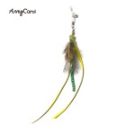 AmyCarol飞趣羽毛响纸响片长杆长绳自嗨解闷网红猫咪逗猫棒玩具