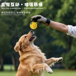 硅胶狗狗玩具球宠物发声球耐咬磨牙洁齿益智解闷自嗨球互动训练球