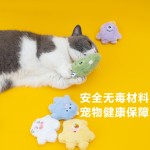卡通小怪兽 猫薄荷猫玩具 磨牙洁齿耐咬解闷幼猫自嗨毛绒公仔玩具