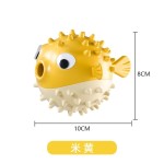 新款宠物用品狗狗玩具发声磨牙蹦蹦鱼TPR漏食球互动内含铃铛玩具