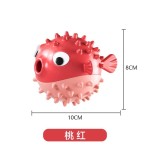 新款宠物用品狗狗玩具发声磨牙蹦蹦鱼TPR漏食球互动内含铃铛玩具