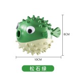 新款宠物用品狗狗玩具发声磨牙蹦蹦鱼TPR漏食球互动内含铃铛玩具