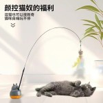 宠物猫猫玩具可旋转逗猫棒吸盘自嗨解闷神器猫咪逗猫棒幼猫用品